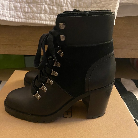 Black Frye Rayner Hiker Boots - Picture 2 of 6